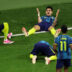 MEXICO CITY, MEXICO - JUNE 17: Luis Diaz #7 of Colombia celebrates with teammates after scoring his team's second goal during the FIFA World Cup 2026 Group K match between Uzbekistan and Colombia at Mexico City Stadium on June 17, 2026 in Mexico City, Mexico. (Photo by Luke Hales/Getty Images)